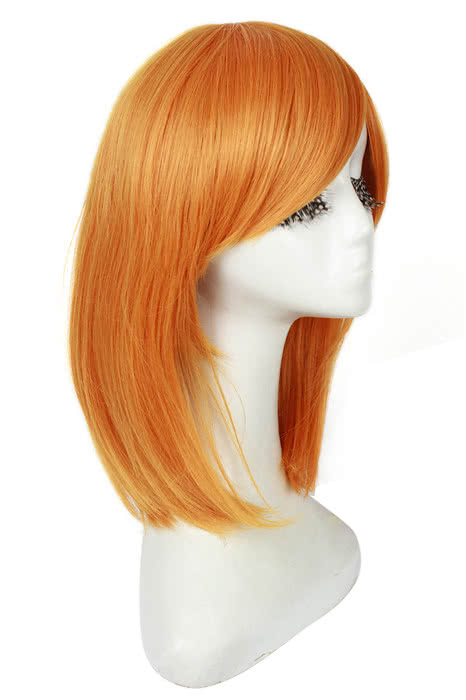 Love Live! Kousaka Honoka Medium Long Orange Cosplay Wigs 