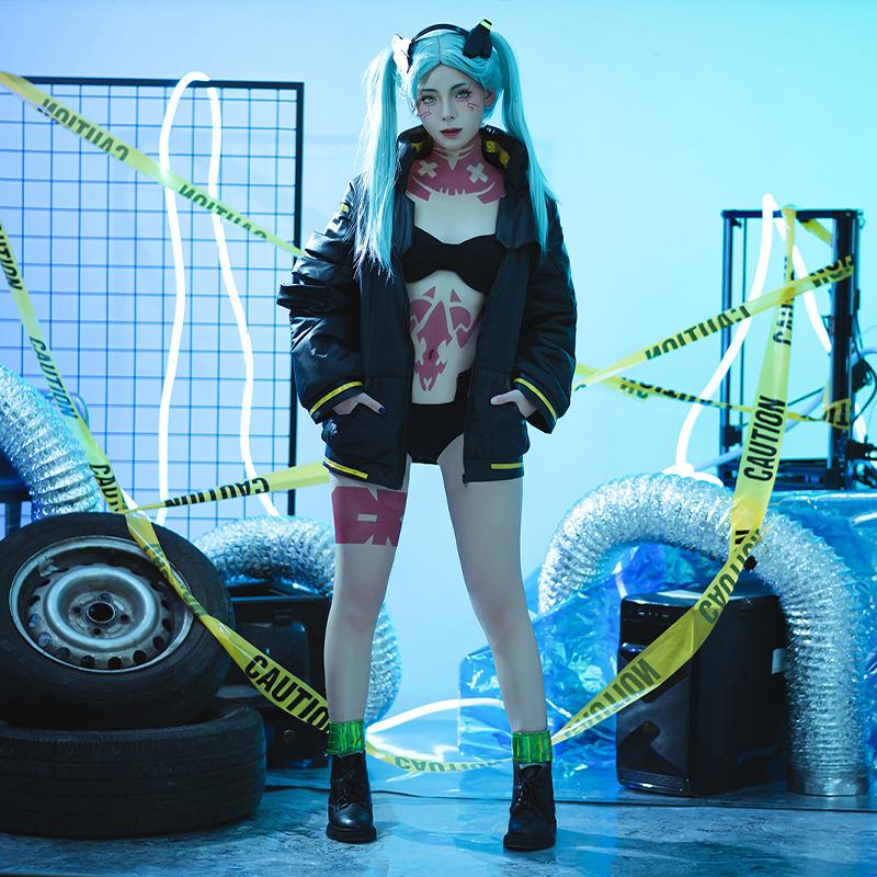 Cyberpunk Edgerunners Rebecca Halloween Cosplay Costume