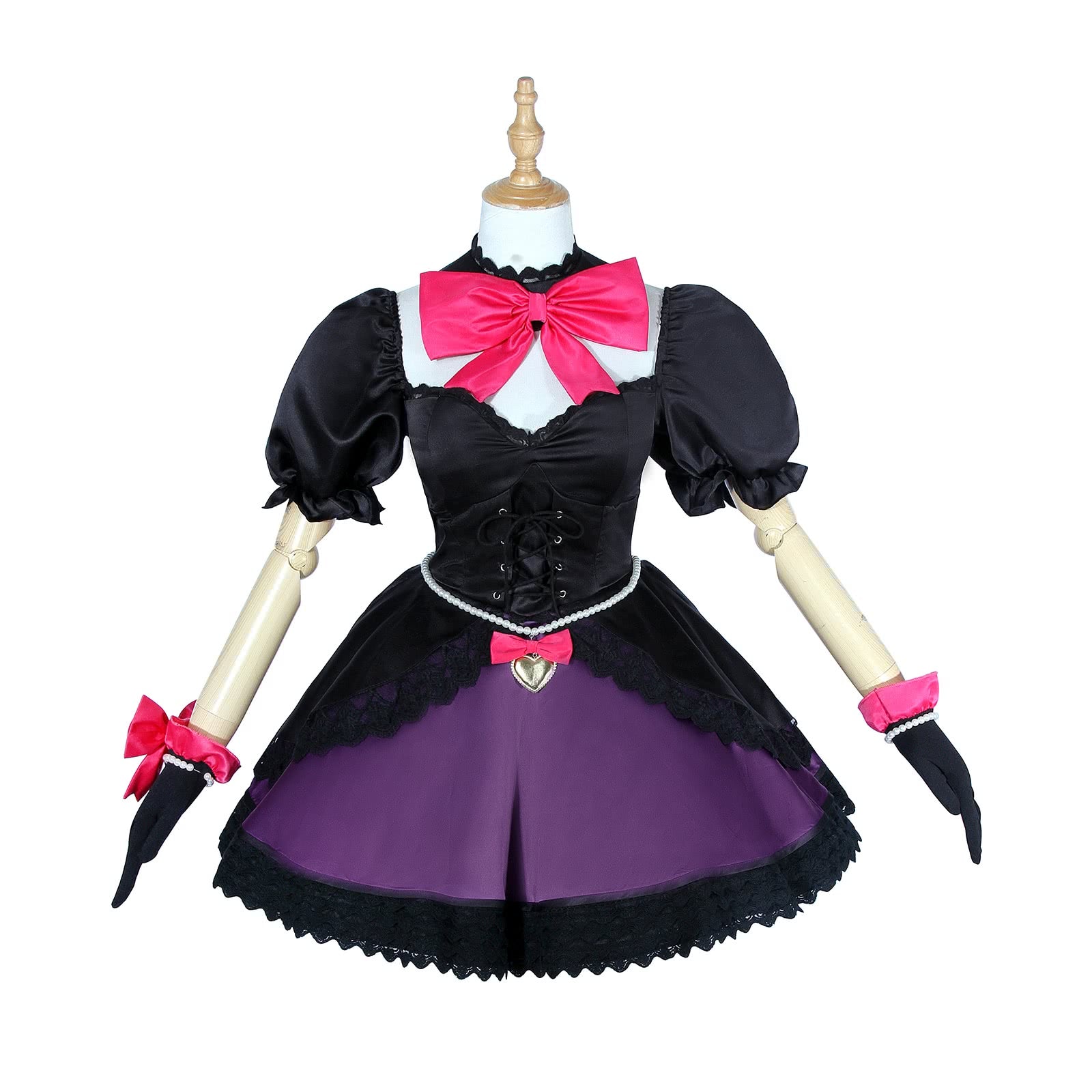 D.Va Hana Song pioneer black Dress Video Game Cosplay Costumes 