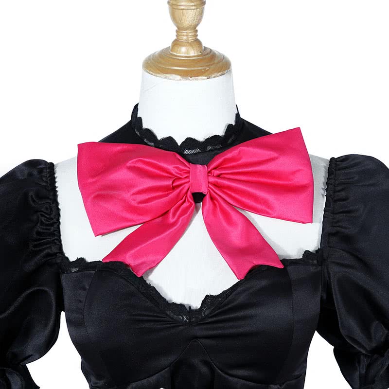 D.Va Hana Song pioneer black Dress Video Game Cosplay Costumes