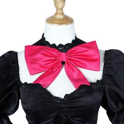 D.Va Hana Song pioneer black Dress Video Game Cosplay Costumes