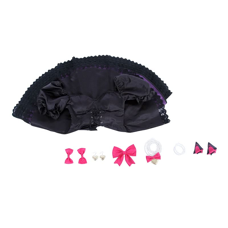 D.Va Hana Song pioneer black Dress Video Game Cosplay Costumes