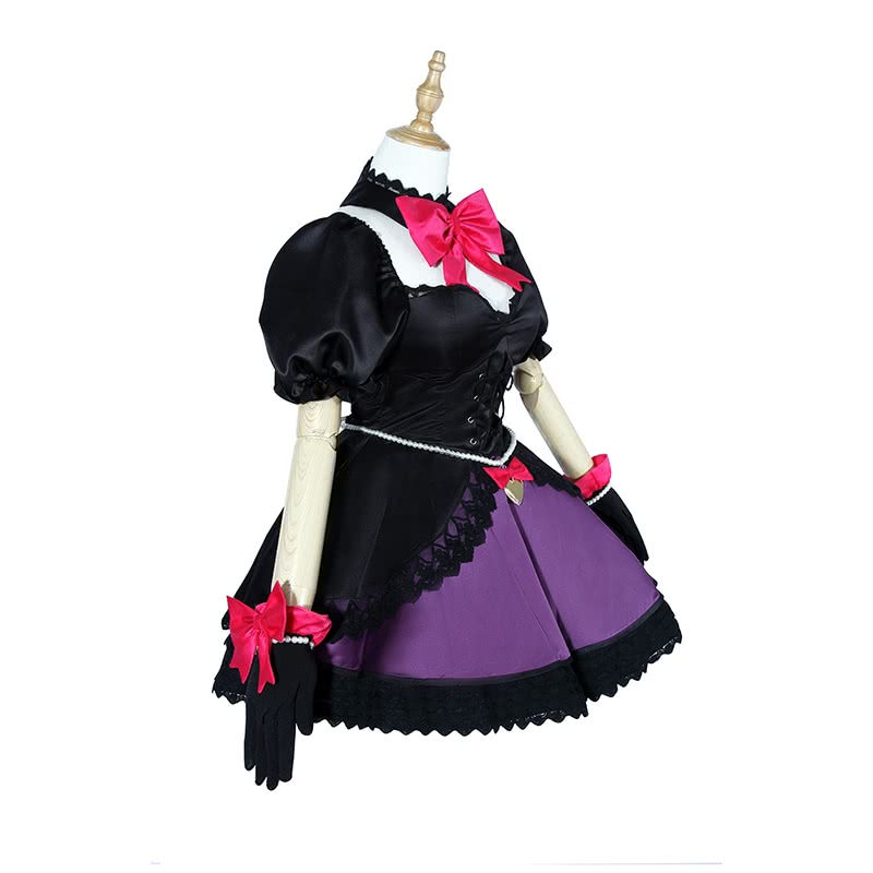 D.Va Hana Song pioneer black Dress Video Game Cosplay Costumes