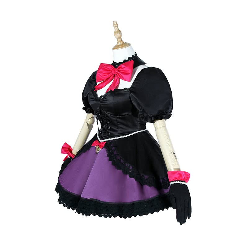 D.Va Hana Song pioneer black Dress Video Game Cosplay Costumes