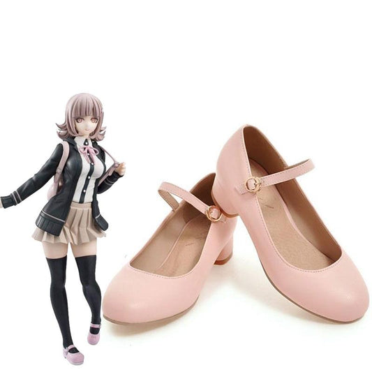 Dangan Ronpa2 Nanami ChiaKi Pink Cosplay Shoes