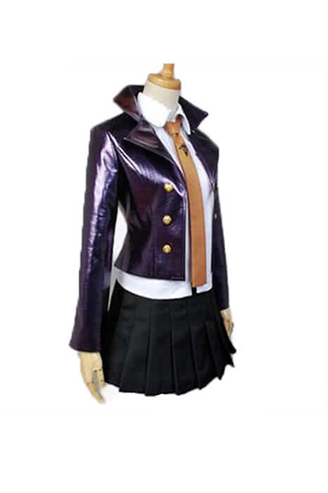 Danganronpa Kyouko Kirigiri Deep Purple Short Dress Cosplay suits