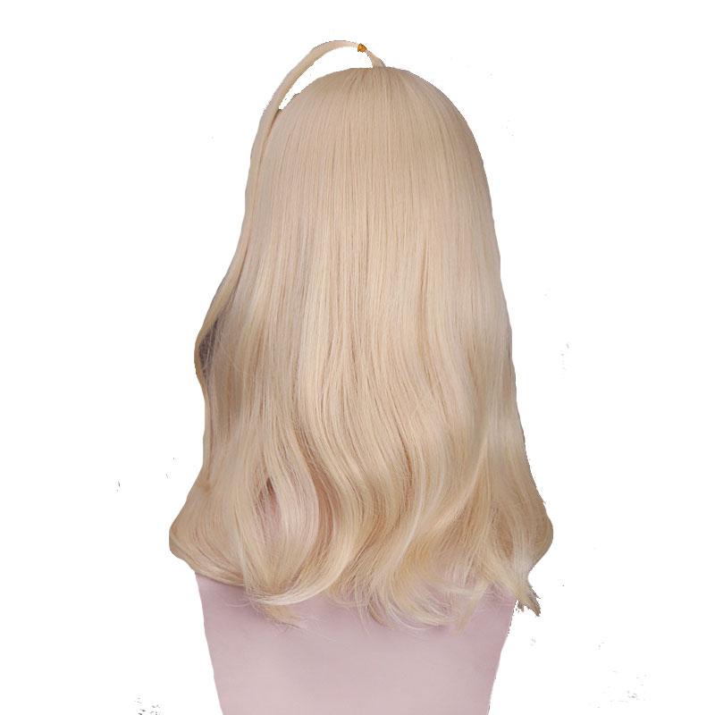 Danganronpa V3 Akamatsu kaede Blonde Long Cosplay Wigs