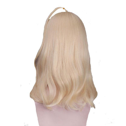 Danganronpa V3 Akamatsu kaede Blonde Long Cosplay Wigs