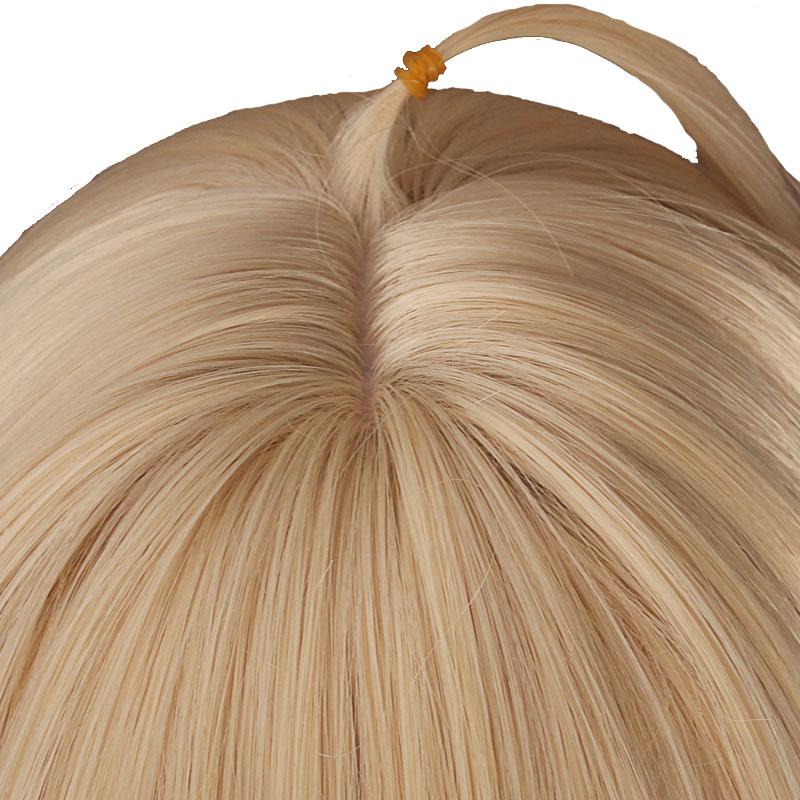 Danganronpa V3 Akamatsu kaede Blonde Long Cosplay Wigs