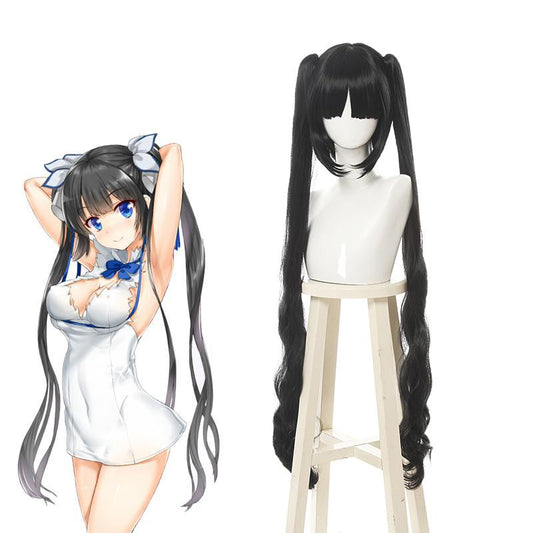 DanmachiIs It Wrong to Try to Pick Up Girls in a Dungeon Hestia Black Long Cosplay Wigs