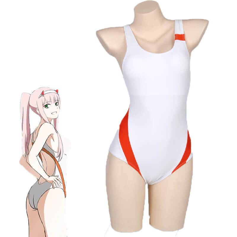 DARLING in the FRANXX Anime Cosplay 02 Zero Two Swimwear Set