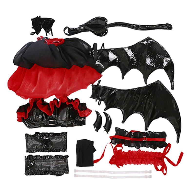 Date A Live Kurumi Tokisaki Little Devil Cosplay Costume 