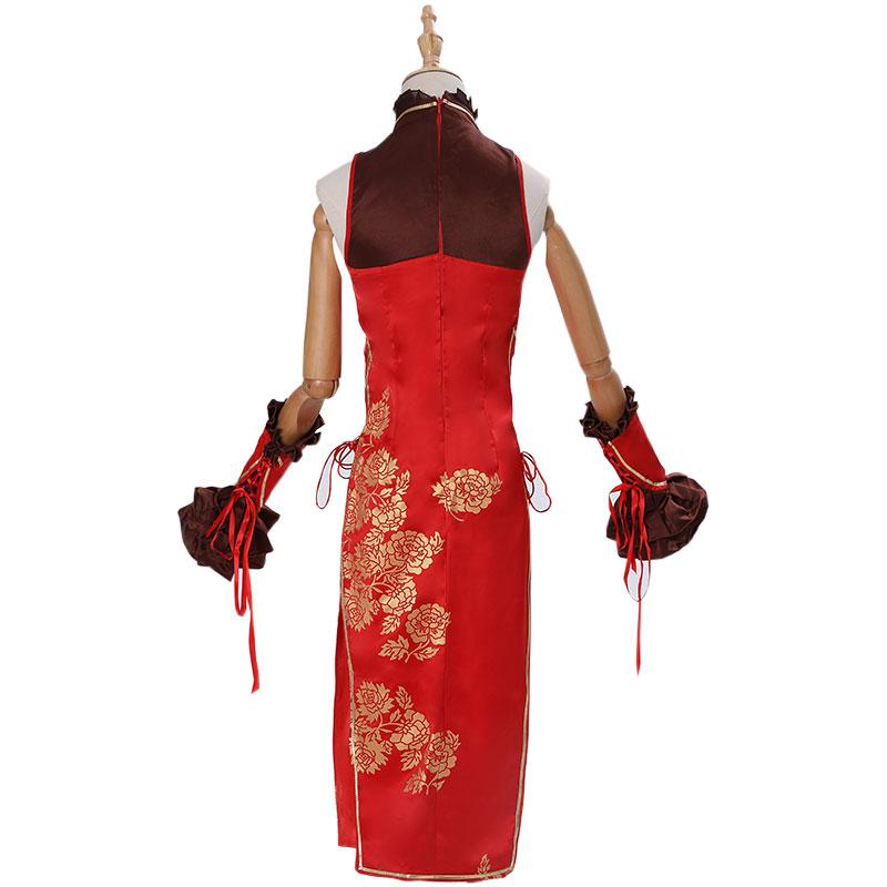 Date A Live Kurumi Tokisaki  New Year Red Cheongsam Cosplay