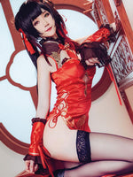 Date A Live Kurumi Tokisaki  New Year Red Cheongsam Cosplay