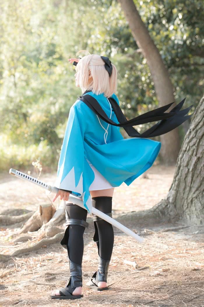 Fate Grand Order Okita Souji Sakura Saber Cosplay Costumes