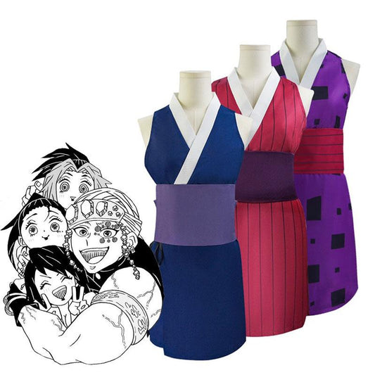 Demon Slayer Entertainment District Arc  Uzui Tengen Wife kimono Cosplay Costume