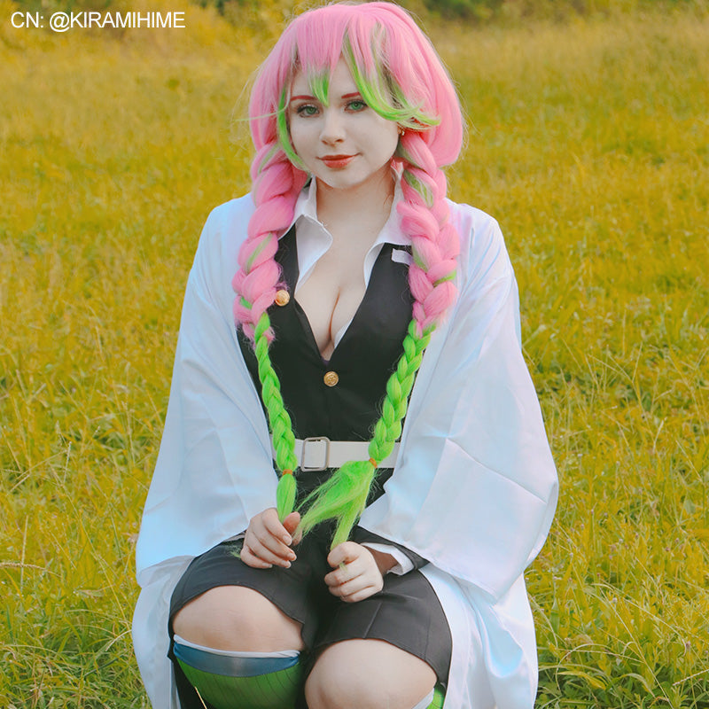 Demon Slayer Kanroji Mitsuri Female Uniform Cosplay Costume