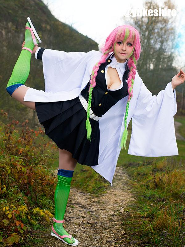 Demon Slayer Kanroji Mitsuri Female Uniform Cosplay Costume