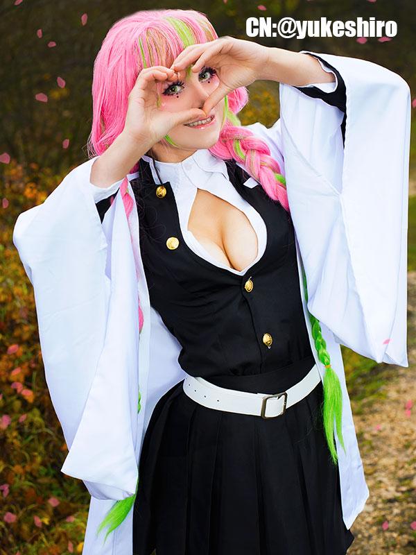 Demon Slayer Kanroji Mitsuri Female Uniform Cosplay Costume