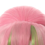 Demon Slayer Kanroji Mitsuri Pink Mixed Green Weave Long Coaplay Wigs