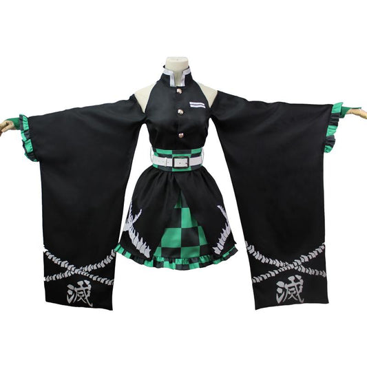 Demon Slayer  Kimetsu no Yaiba Tanjirou Kamado Skirt Cosplay Costume