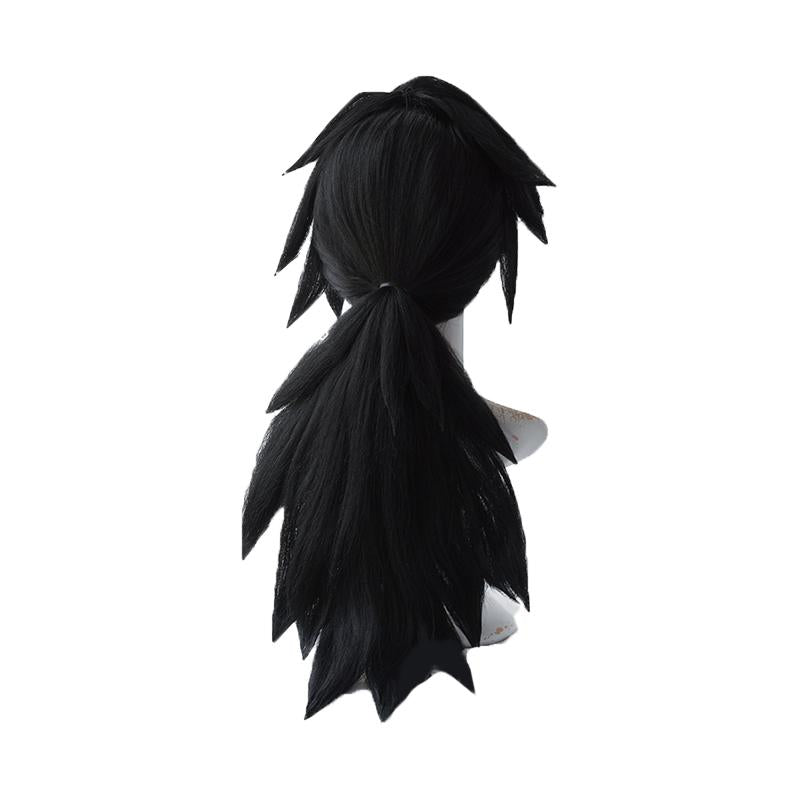 Demon Slayer  Kimetsu no Yaiba Tomioka Giyuu Black Long Cosplay Wigs