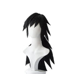 Demon Slayer  Kimetsu no Yaiba Tomioka Giyuu Black Long Cosplay Wigs