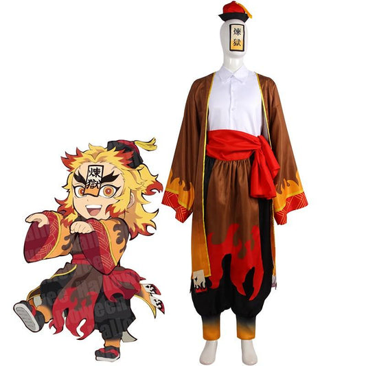 Demon Slayer Rengoku Kyoujurou Male Halloween Cosplay Costume Customization