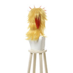 Demon Slayer  Rengoku Kyoujurou Yellow Mixed Red Ponytail Cosplay Wigs