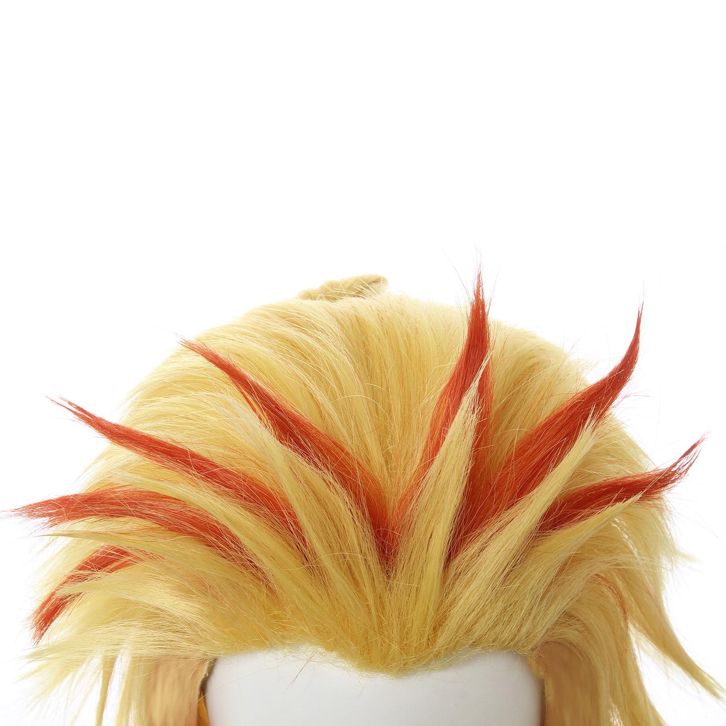 Demon Slayer  Rengoku Kyoujurou Yellow Mixed Red Ponytail Cosplay Wigs