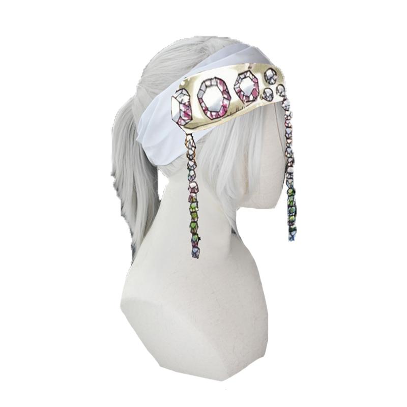 Demon Slayer Uzui Tengen 2 Style White Cosplay Wigs