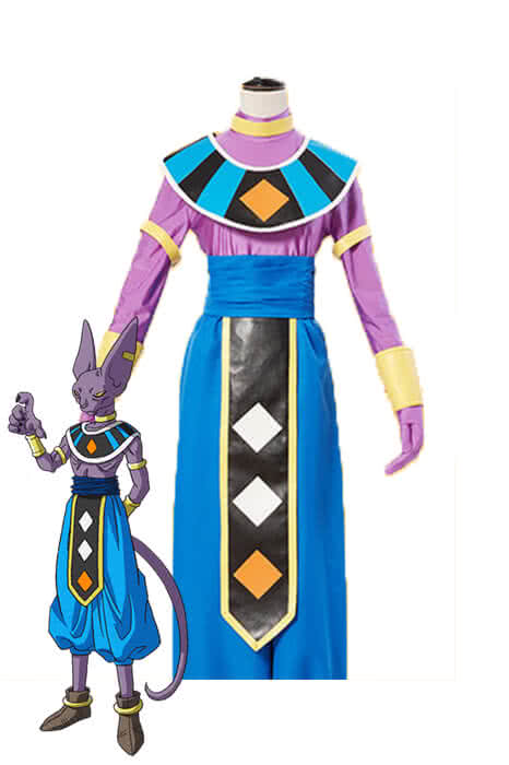 Dragon Ball Super Beerus Blue Anime Cosplay Costumes