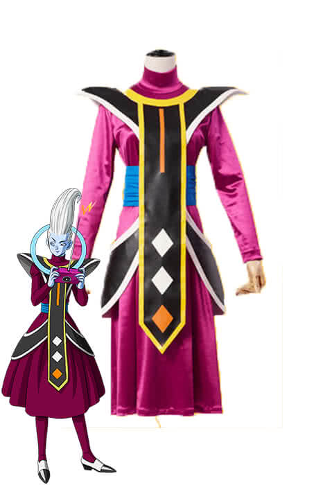 Dragon Ball Super Whis Purple Anime Cosplay Costumes