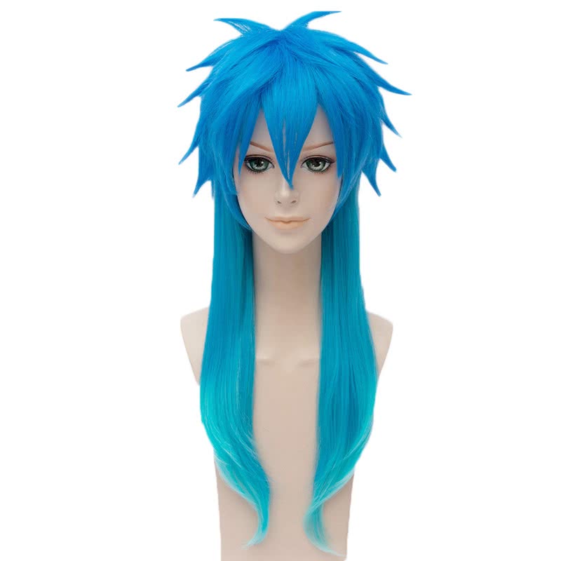 Dramatical Murder Seragaki Aoba Anime Blue Long Cosplay Wigs