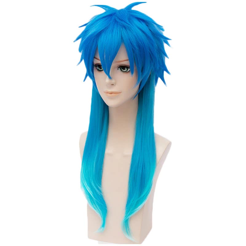 Dramatical Murder Seragaki Aoba Anime Blue Long Cosplay Wigs