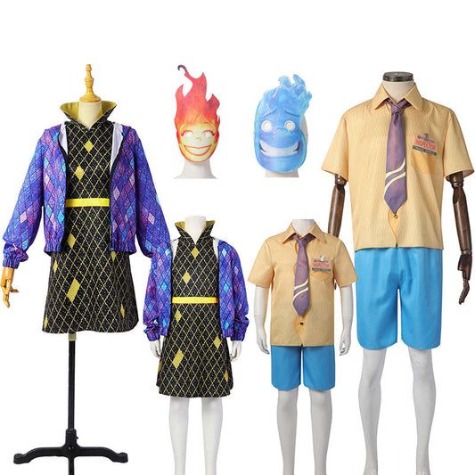 Elemental Ember And Wade Cosplay Family Halloween Costume