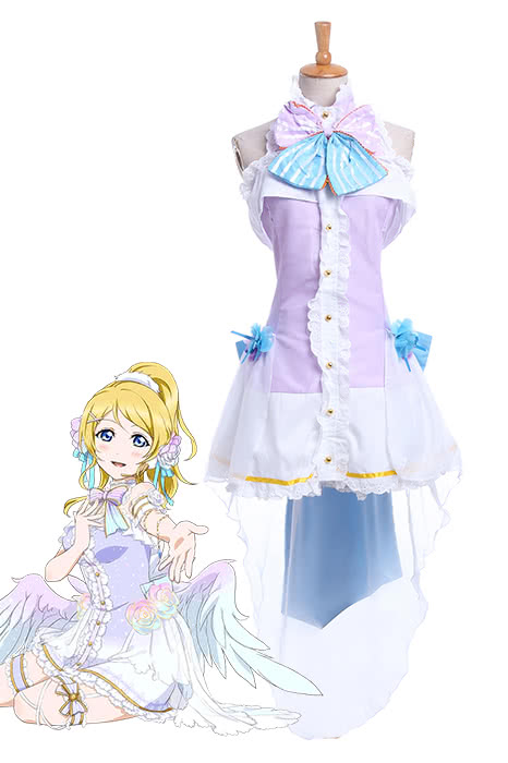 Love Live Eli Ayase White Valentine's Day Uniform Cosplay Costumes