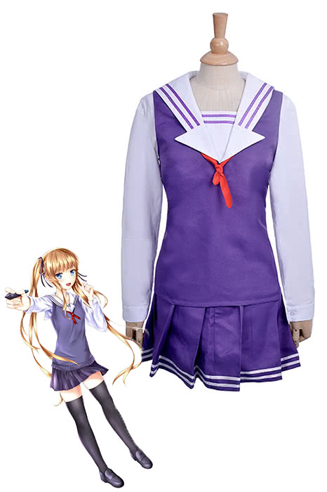 Saekano: How to Raise a Boring Girlfriend Eriri Spencer Sawamura Purple Dress Anime Cosplay Costumes