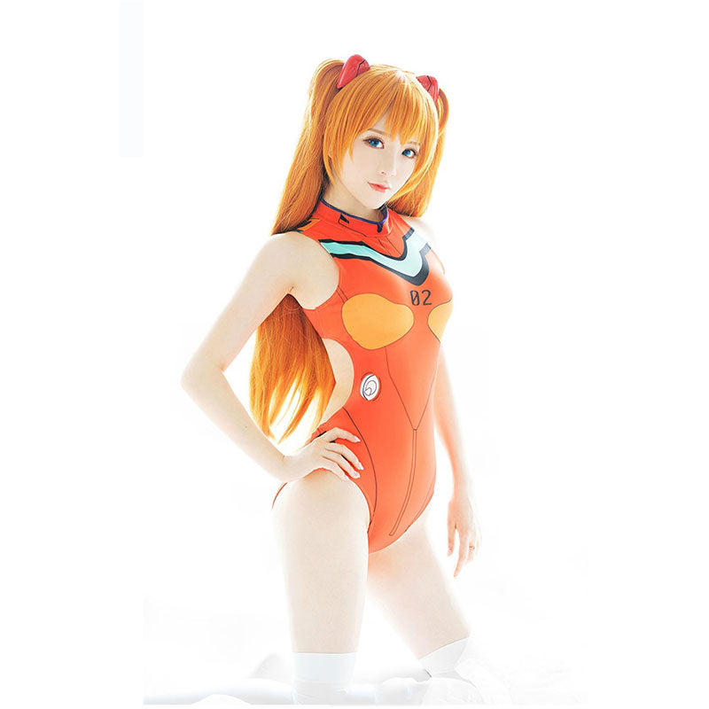 EVA Asuka Swimsuit Cosplay Costume