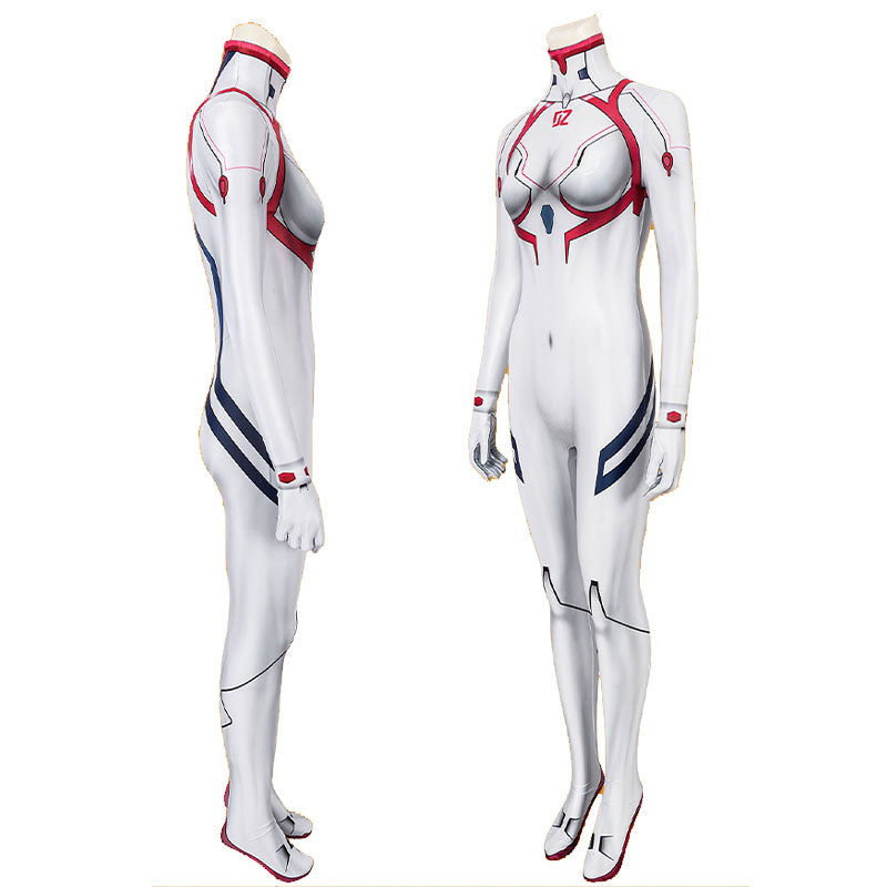 EVA Asuka White Battle Bodysuit Cosplay Costume