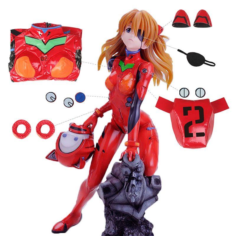 EVA Asuka Langley Combat Suit Cosplay Costume