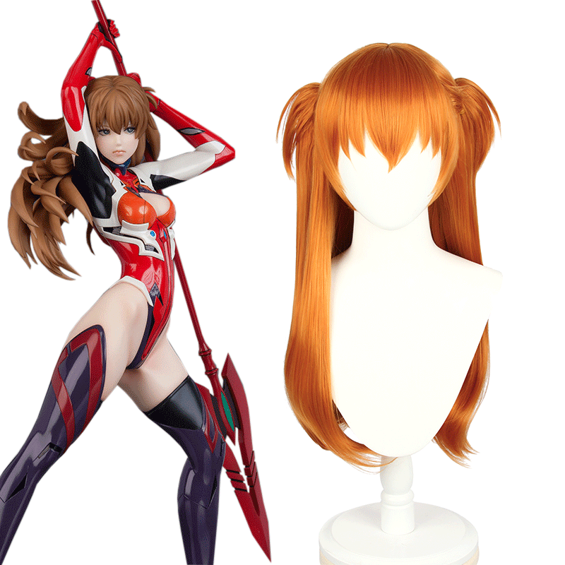 EVA Asuka Langley Soryu Orange Long Cosplay Wigs