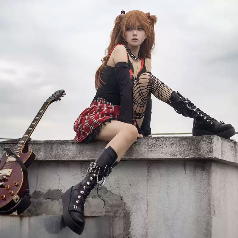 EVA Soryu Asuka Langley Cosplay Costume Fullset