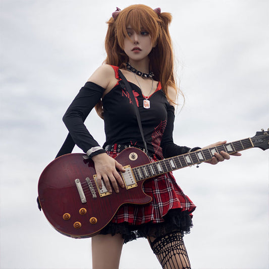 EVA Soryu Asuka Langley Fanart Cosplay Costume Fullset