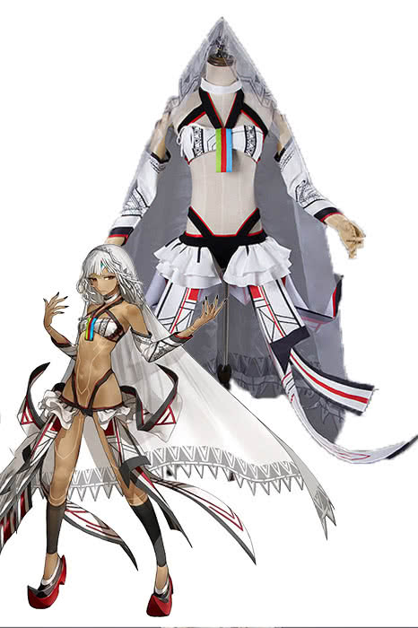 FATE Extella Saber Altera White Dress Game Cosplay Costumes