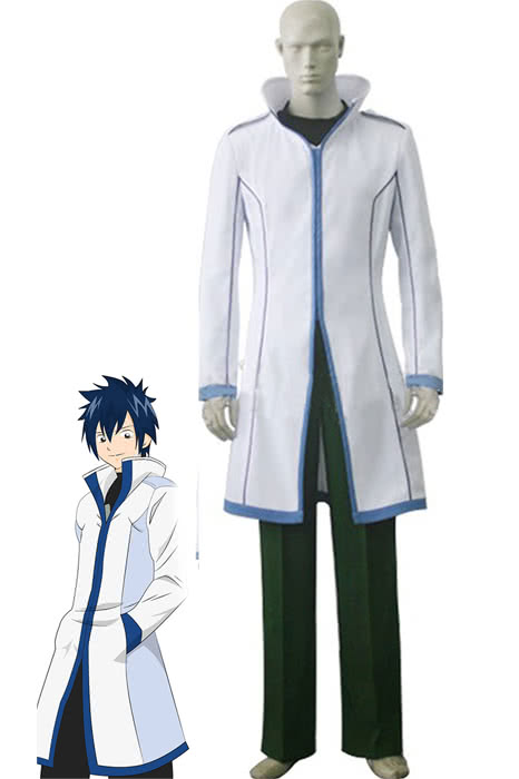 Fairy Tail Gray Fullbuster White Cosplay Costume