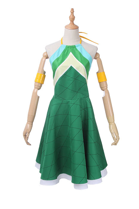 Vicwin-One Fairy Tail Wendy Marvell Green Dress Cosplay Costume Outfit –  Rolecosplay
