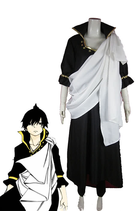 Fairy Tail Zeref Cosplay Costume With Cool White