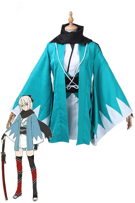 Fate Grand Order Okita Souji Sakura Saber Cosplay Costumes