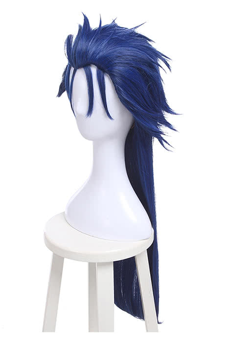 Fate Stay Night Lancer Long Blue Synthetic Cosplay Wigs